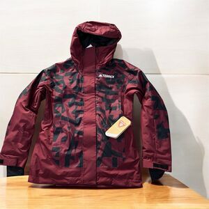 Adidas TERREX XPERIOR 2L INSULATED RAIN.RDY Skiing Red Jacket IB1070 Women Sz S